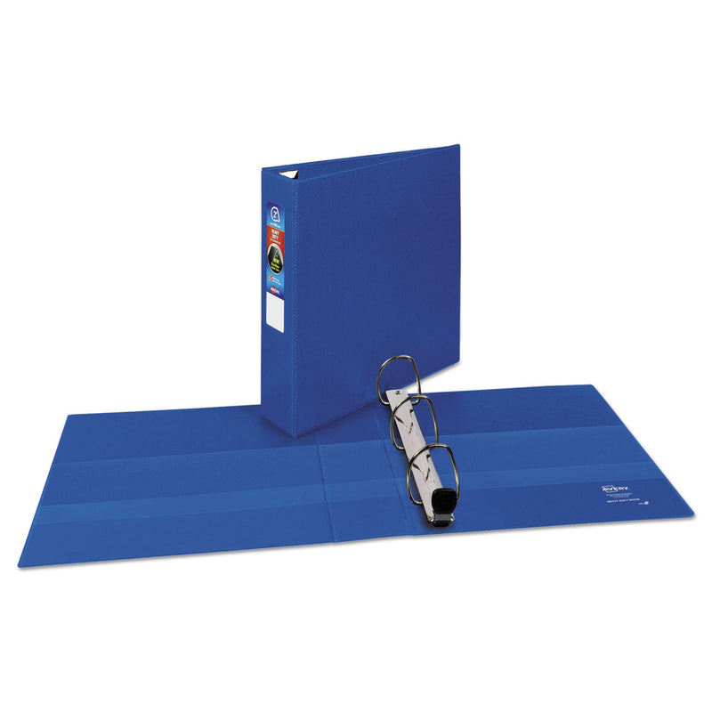 Avery Heavy-Duty Non-View Binder with DuraHinge and One Touch EZD Rings, 3 Rings, 2" Capacity, 11 x 8.5, Blue