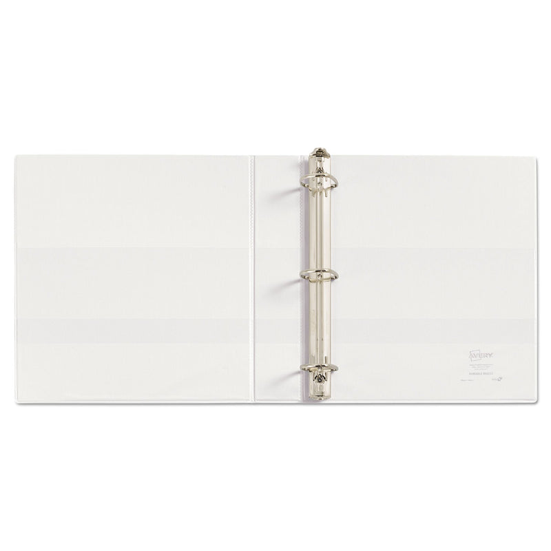 Avery Durable View Binder with DuraHinge and EZD Rings, 3 Rings, 1.5" Capacity, 11 x 8.5, White, (9401)
