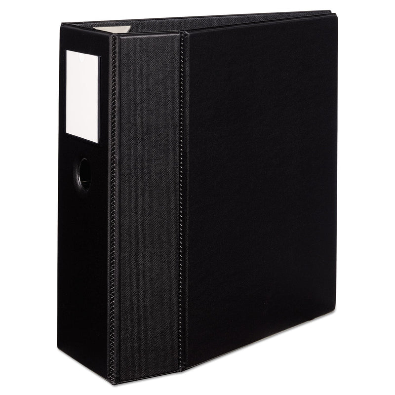 Avery Heavy-Duty Non-View Binder, DuraHinge, Three Locking One Touch EZD Rings, Spine Label, Thumb Notch, 5" Cap, 11 x 8.5, Black