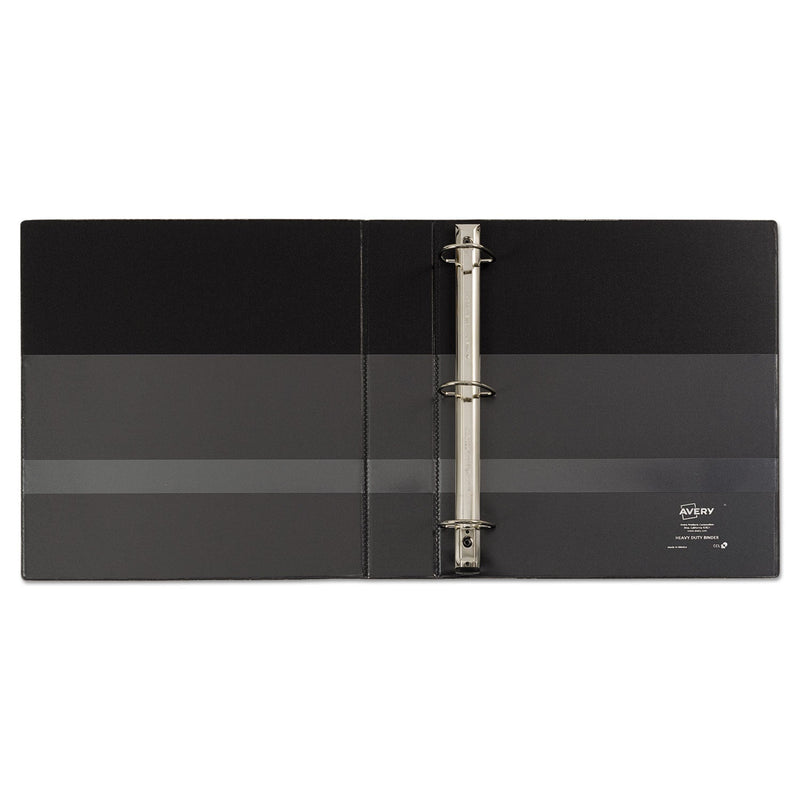 Avery Heavy-Duty Non-View Binder with DuraHinge and One Touch EZD Rings, 3 Rings, 1.5" Capacity, 11 x 8.5, Black