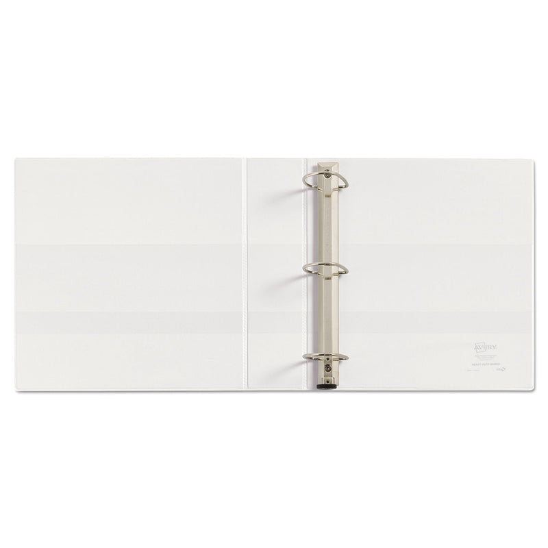 Avery Heavy-Duty View Binder with DuraHinge and One Touch EZD Rings, 3 Rings, 2" Capacity, 11 x 8.5, White