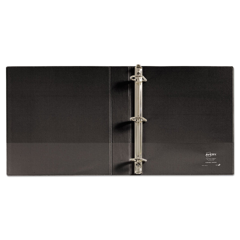 Avery Durable Non-View Binder with DuraHinge and Slant Rings, 3 Rings, 1.5" Capacity, 11 x 8.5, Black