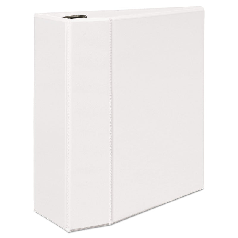 Avery Durable View Binder with DuraHinge and EZD Rings, 3 Rings, 5" Capacity, 11 x 8.5, White, (9901)