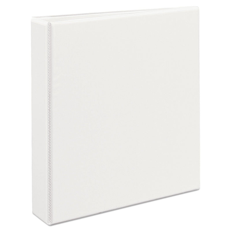 Avery Durable View Binder with DuraHinge and EZD Rings, 3 Rings, 1.5" Capacity, 11 x 8.5, White, (9401)