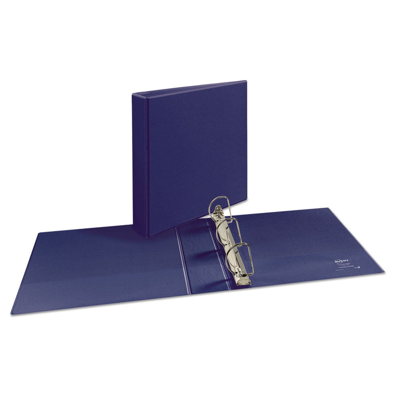 Avery Durable View Binder with DuraHinge and Slant Rings, 3 Rings, 2" Capacity, 11 x 8.5, Blue
