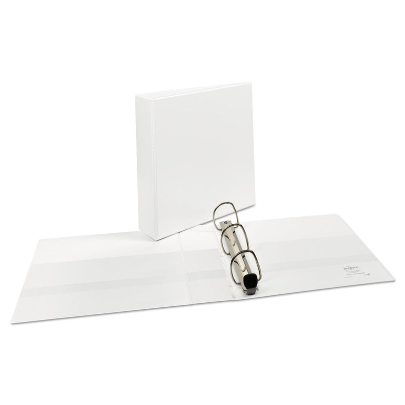 Avery Heavy-Duty View Binder with DuraHinge and One Touch EZD Rings, 3 Rings, 2" Capacity, 11 x 8.5, White