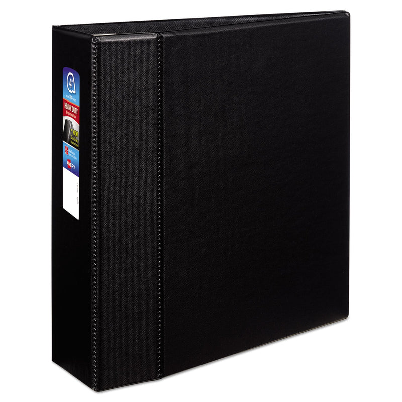 Avery Heavy-Duty Non-View Binder with DuraHinge and Locking One Touch EZD Rings, 3 Rings, 4" Capacity, 11 x 8.5, Black