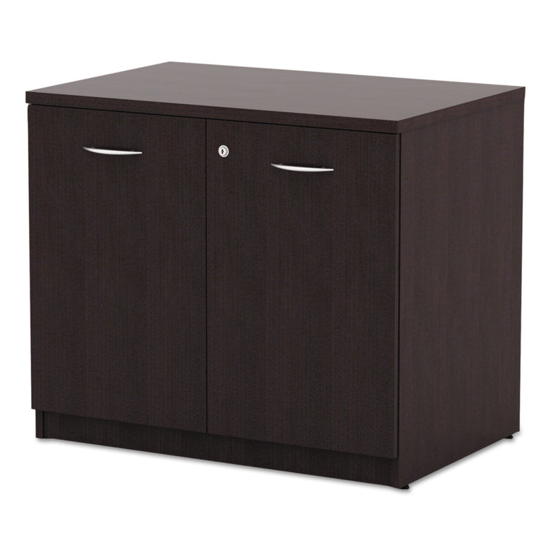 Alera Valencia Series Storage Cabinet, 34 1/8w x 22 7/8d x 29 1/2h, Espresso