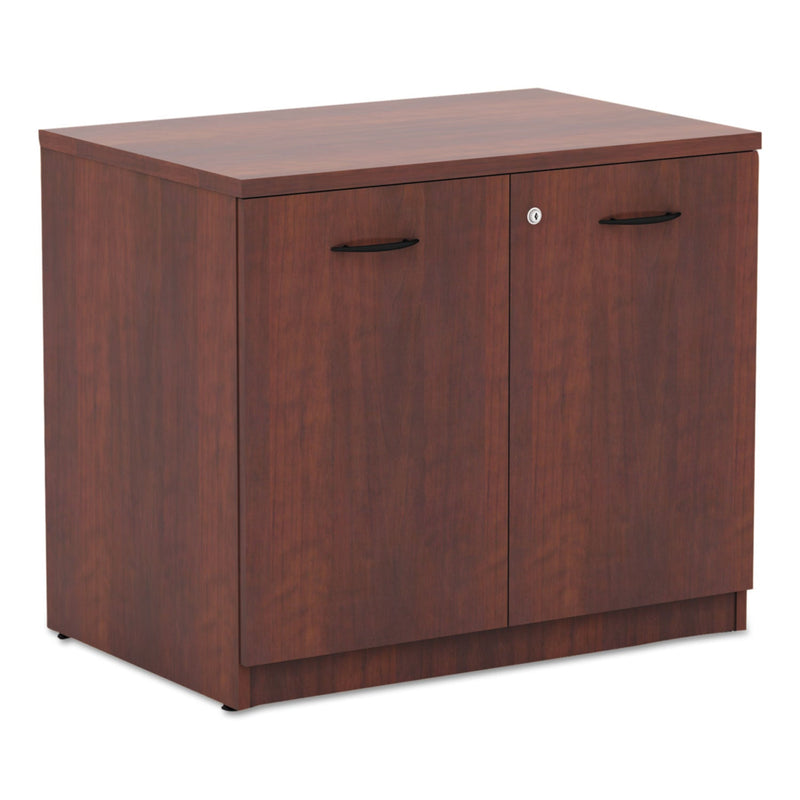 Alera Valencia Series Storage Cabinet, 34 1/8w x 22 7/8d x 29 1/2h, Medium Cherry