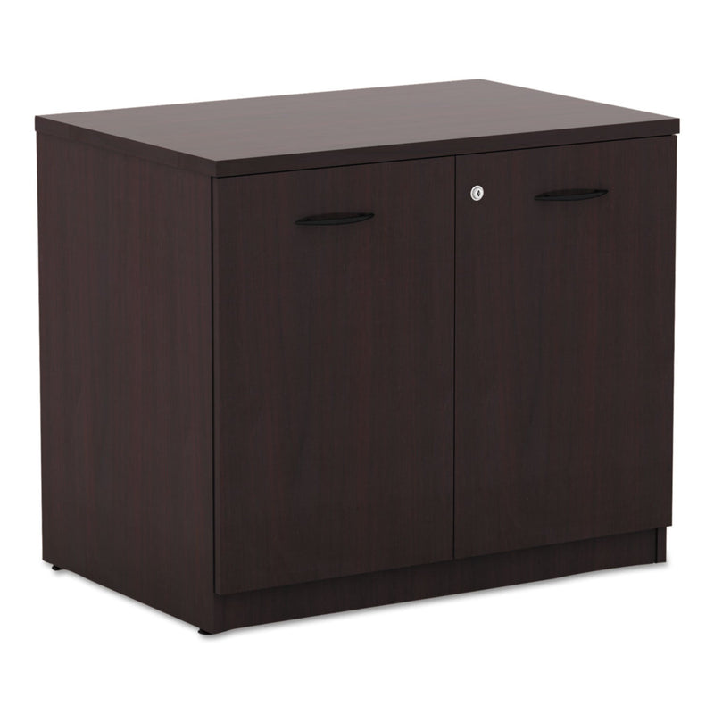 Alera Valencia Series Storage Cabinet, 34 1/8w x 22 7/8d x 29 1/2h, Mahogany