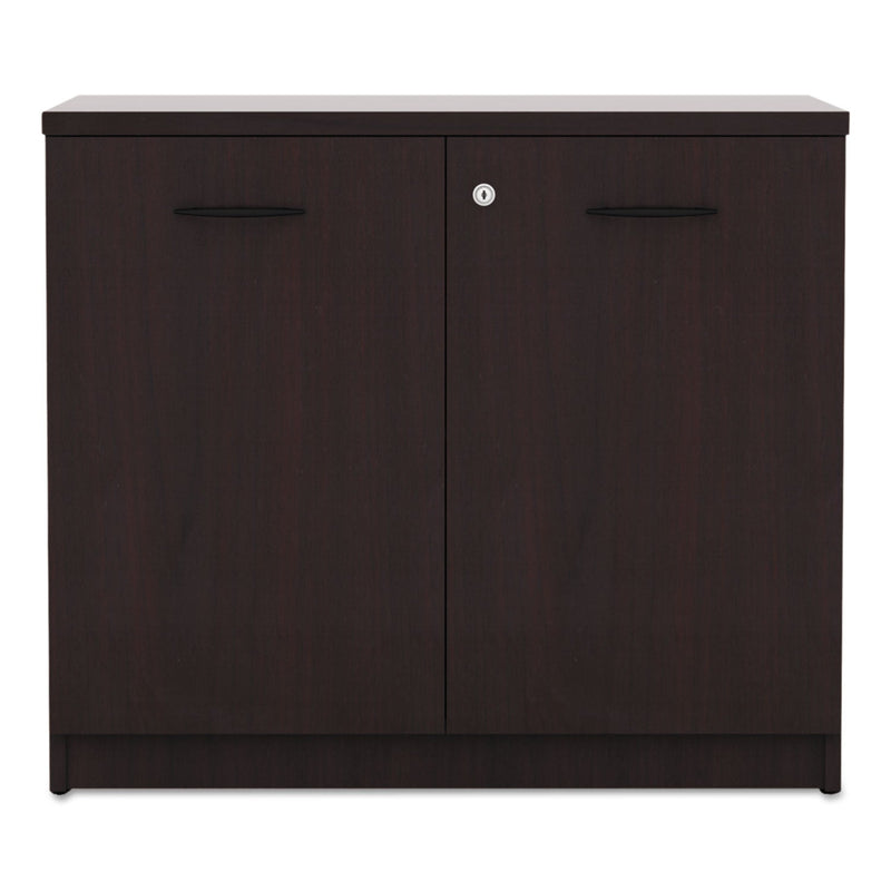 Alera Valencia Series Storage Cabinet, 34 1/8w x 22 7/8d x 29 1/2h, Mahogany