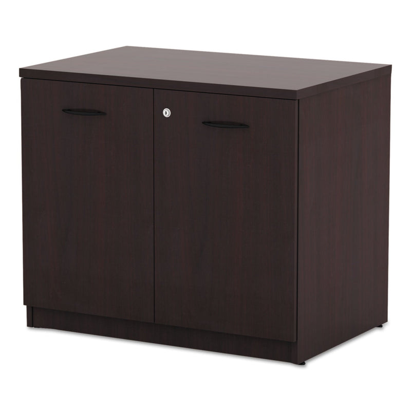 Alera Valencia Series Storage Cabinet, 34 1/8w x 22 7/8d x 29 1/2h, Mahogany
