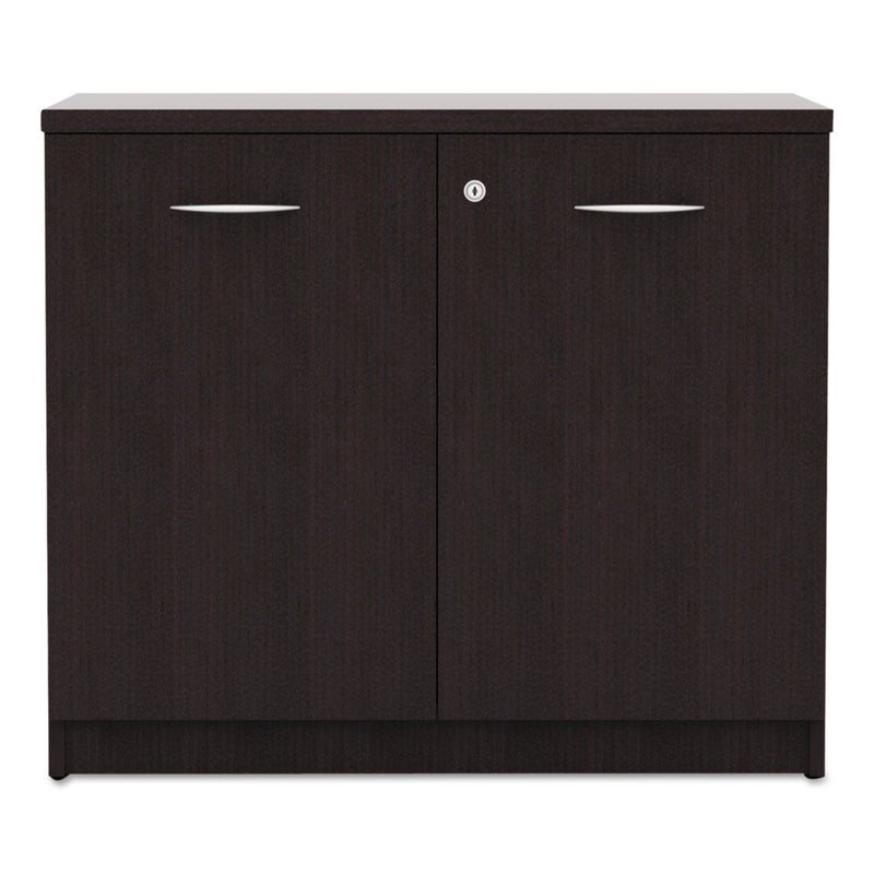 Alera Valencia Series Storage Cabinet, 34 1/8w x 22 7/8d x 29 1/2h, Espresso