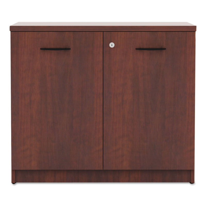 Alera Valencia Series Storage Cabinet, 34 1/8w x 22 7/8d x 29 1/2h, Medium Cherry