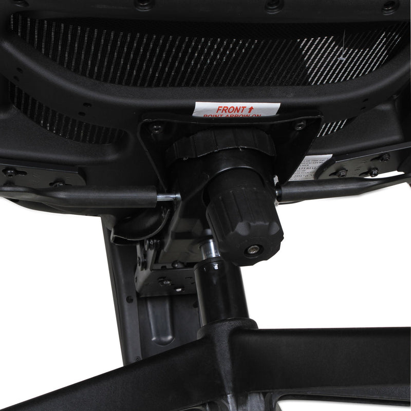 Alera Epoch Series Suspension Mesh Multifunction Chair, Supports Up to 275 lb, 16.25" to 21.06" Seat Height, Black