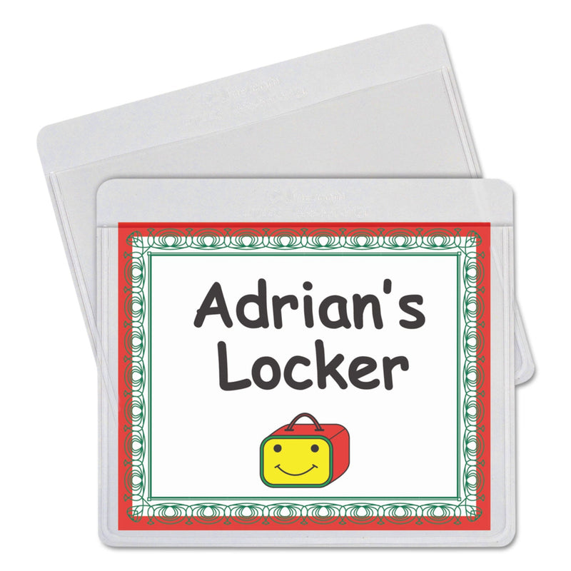 C-Line Self-Adhesive Labeling Pockets, Top Load, 3.75 x 3, Clear, 25/Pack