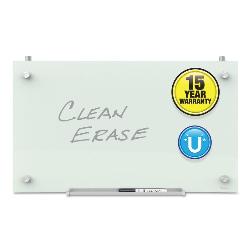 Quartet Infinity Magnetic Glass Dry Erase Cubicle Board, 18 x 30, White