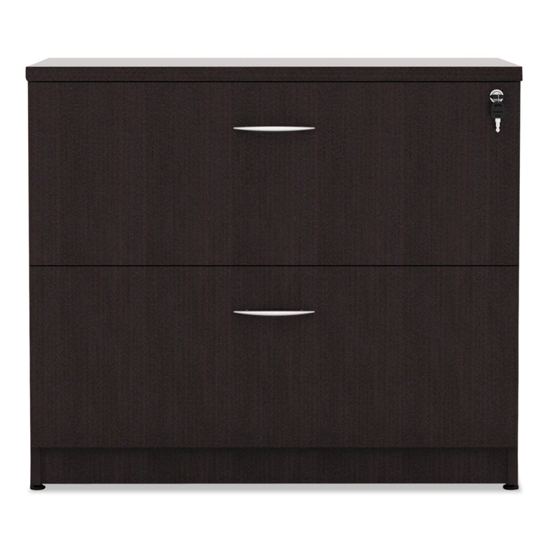 Alera Valencia Series Lateral File, 2 Legal/Letter-Size File Drawers, Espresso, 34" x 22.75" x 29.5"