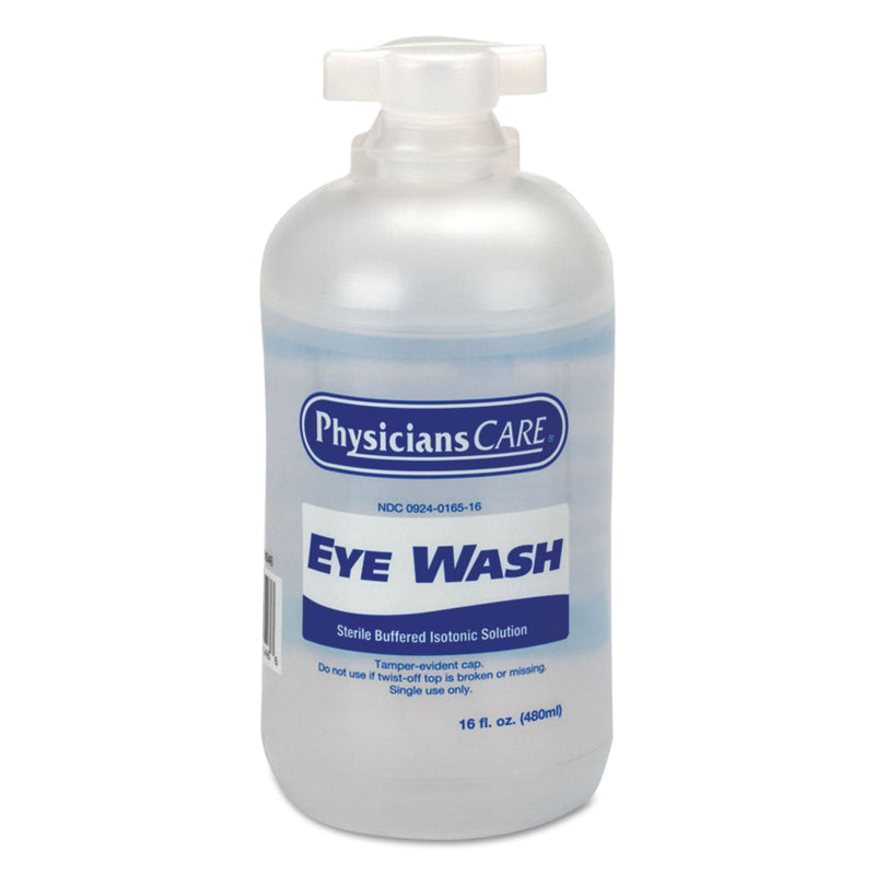 First Aid Only Eyewash, 16 oz Bottle, 12/Carton