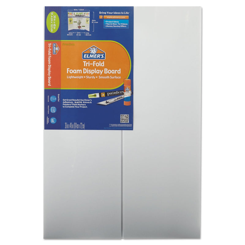 Elmer's CFC-Free Polystyrene Foam Premium Display Board, 24 x 36, White, 12/Carton