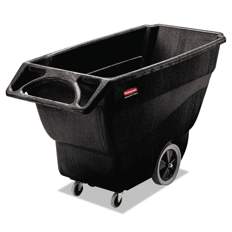 Rubbermaid Structural Foam Tilt Truck, Rectangular, 600 lb Capacity, Black
