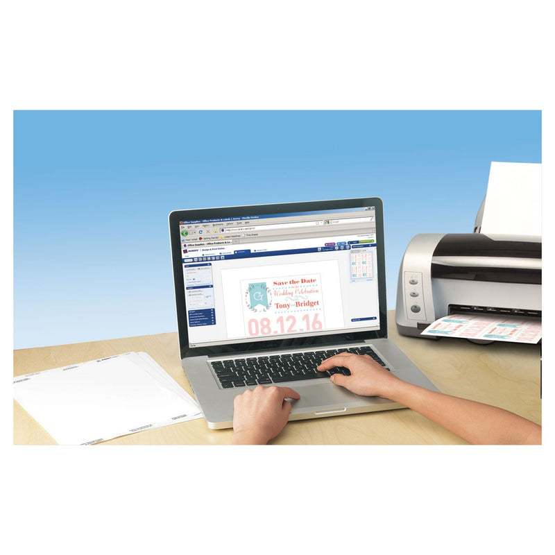 Avery Postcards for Inkjet Printers, 4 1/4 x 5 1/2, Matte White, 4/Sheet, 200/Box