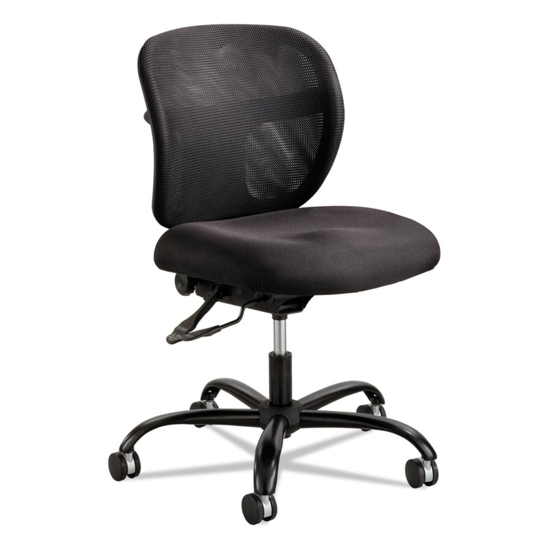 Safco Vue Intensive-Use Mesh Task Chair, Supports Up to 500 lb, 18.5" to 21" Seat Height, Black