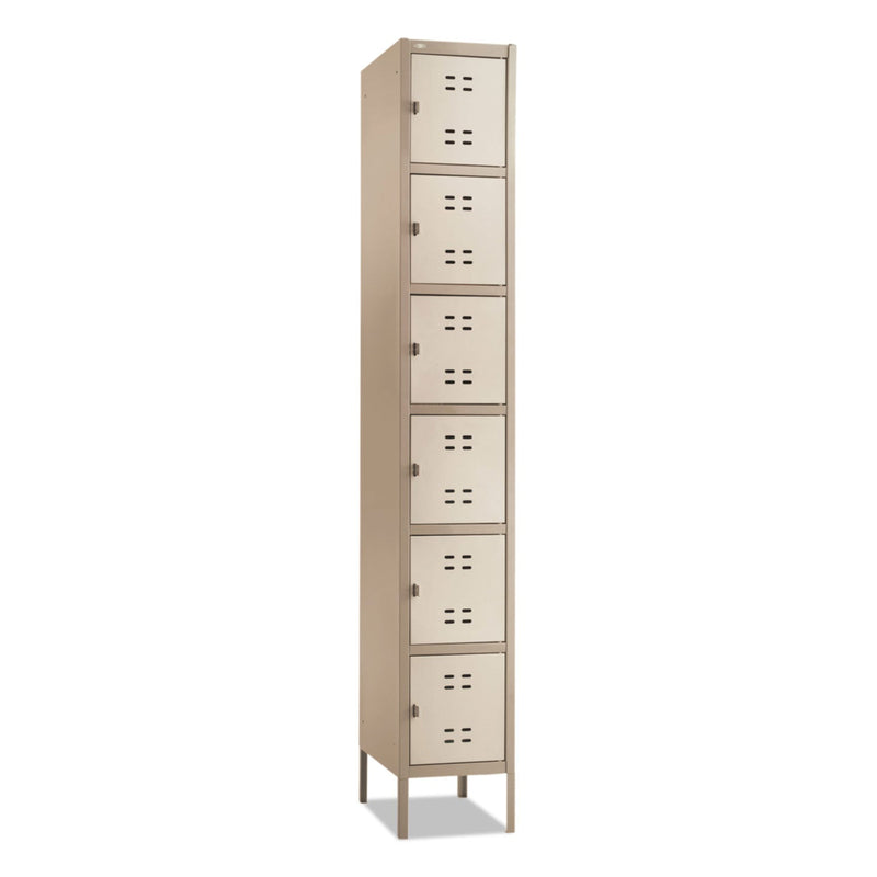 Safco Box Locker, 12w x 18d x 78h, Two-Tone Tan