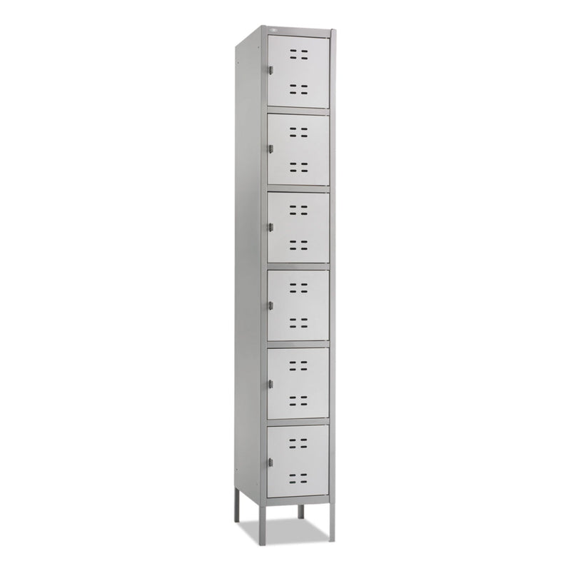 Safco Box Locker, 12w x 18d x 78h, Two-Tone Gray