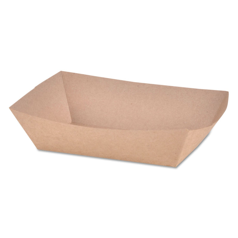 SCT Eco Food Trays, 2 lb Capacity, Brown Kraft, Paper, 1,000/Carton