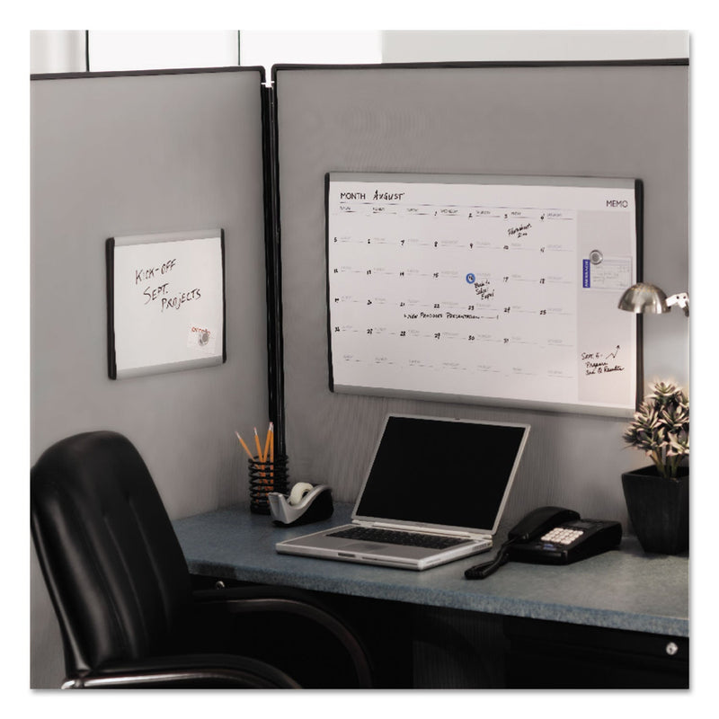 Quartet Magnetic Dry-Erase Board, Steel, 14 x 24, White Surface, Silver Aluminum Frame