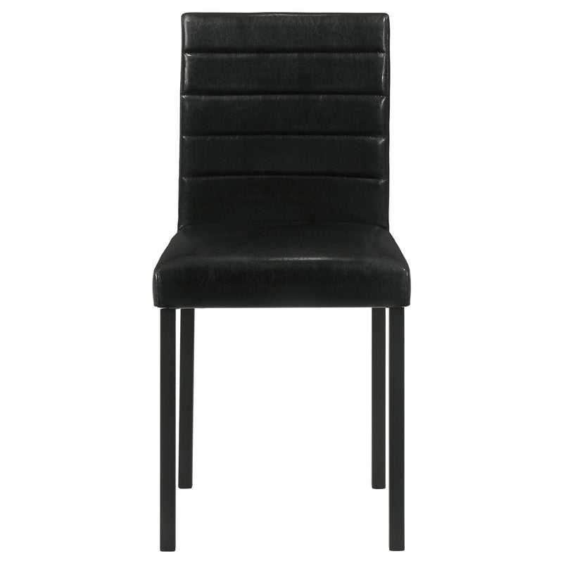 Garza Upholstered Dining Side Chair Black (Set of 4)