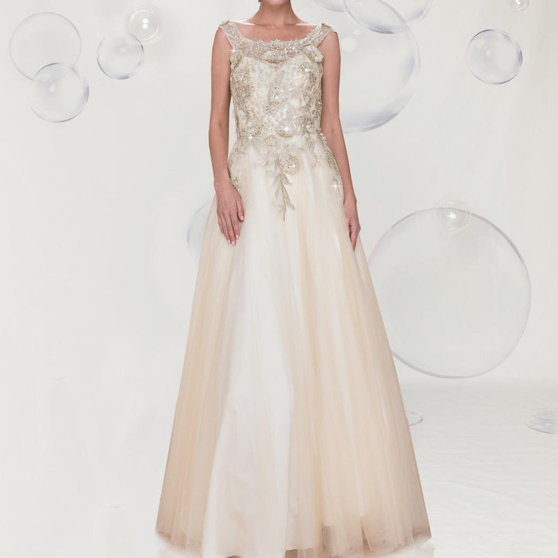 Gowns shine, lace details, light up occasions.