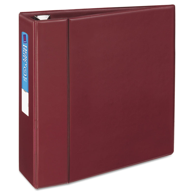 Avery Heavy-Duty Non-View Binder with DuraHinge and Locking One Touch EZD Rings, 3 Rings, 4" Capacity, 11 x 8.5, Maroon