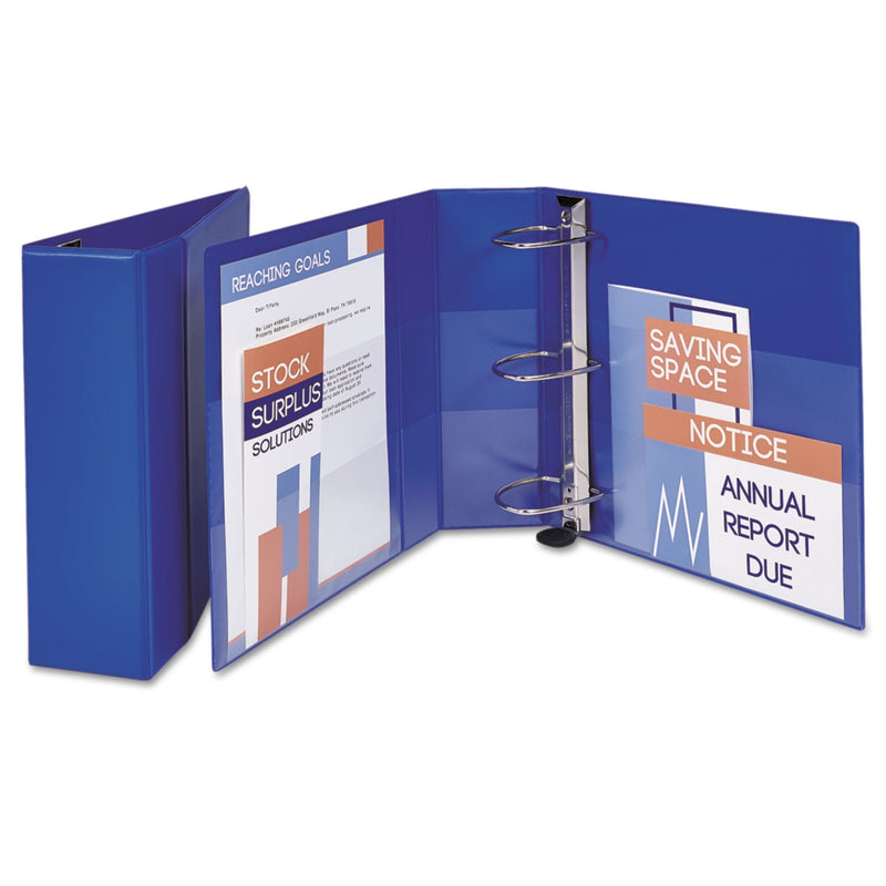 Avery Heavy-Duty Non-View Binder with DuraHinge and Locking One Touch EZD Rings, 3 Rings, 4" Capacity, 11 x 8.5, Blue