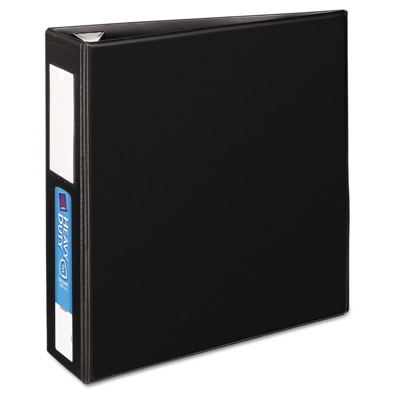 Avery Heavy-Duty Non-View Binder with DuraHinge, Three Locking One Touch EZD Rings and Spine Label, 3" Capacity, 11 x 8.5, Black