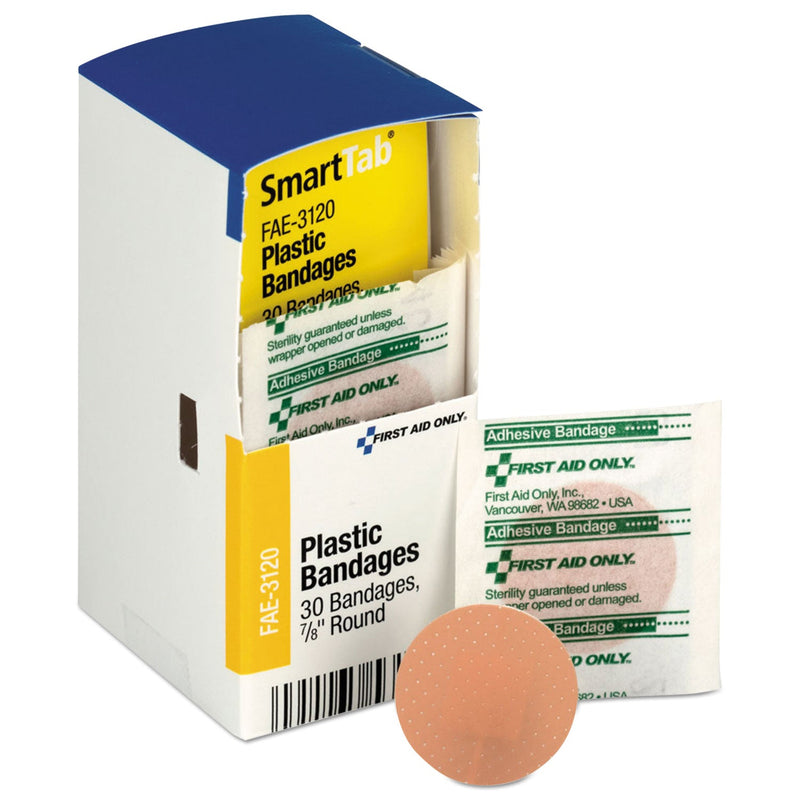 First Aid Only Refill for SmartCompliance General Business Cabinet, Spot Plastic Bandages, 7/8 Dia