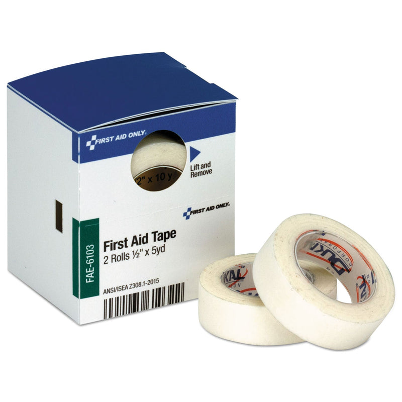 First Aid Only Refill for SmartCompliance General Business Cabinet, First Aid Tape, 1/2" x 5 yd, 2 Roll/Box