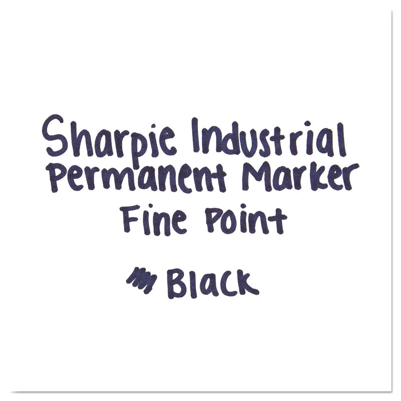 Sharpie Industrial Permanent Marker Value Pack, Fine Bullet Tip, Black