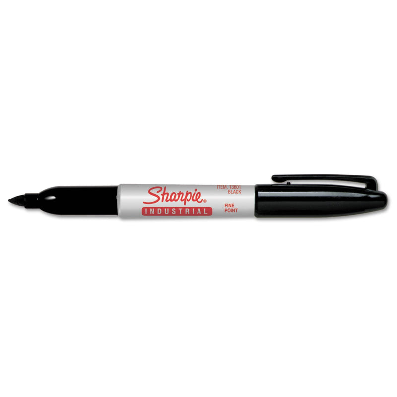 Sharpie Industrial Permanent Marker Value Pack, Fine Bullet Tip, Black