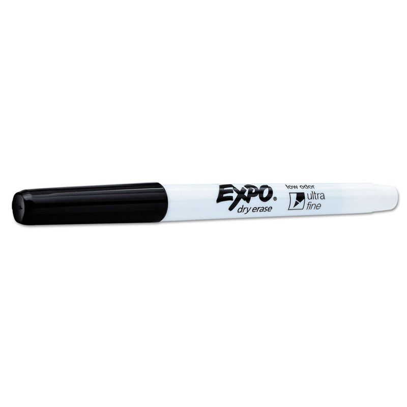 EXPO Low-Odor Dry Erase Marker Office Value Pack, Extra-Fine Needle Tip, Black, 36/Pack