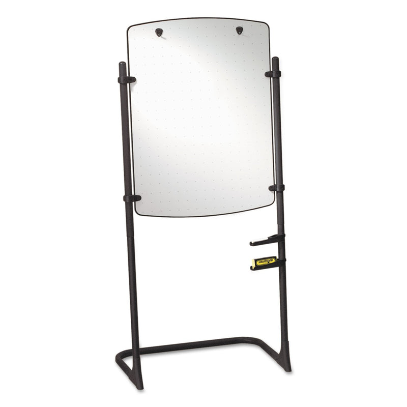 Quartet Total Erase Presentation Dry Erase Easel, 31 x 41, White, Black Steel Frame