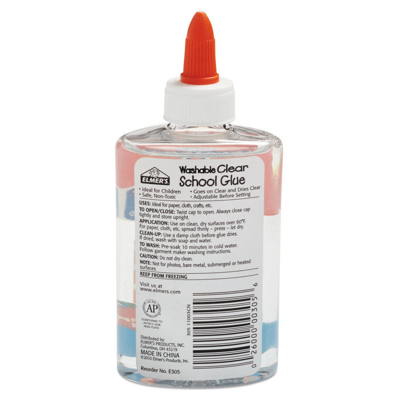 Elmer's Washable School Glue, 5 oz, Dries Clear