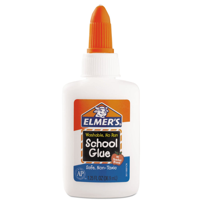 Elmer's Washable School Glue, 1.25 oz, Dries Clear