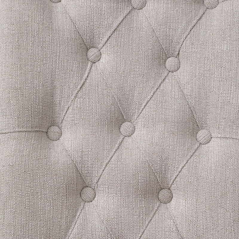 Yabeina - Side Chair (Set of 2) - Beige Linen & Gray