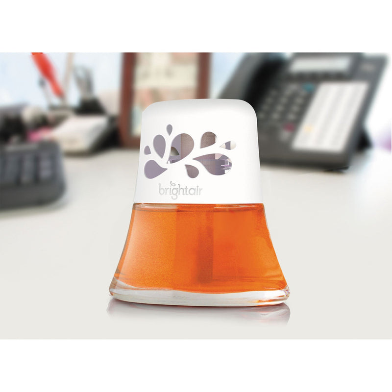 BRIGHT Air Scented Oil Air Freshener, Hawaiian Blossoms and Papaya, Orange, 2.5 oz, 6/Carton