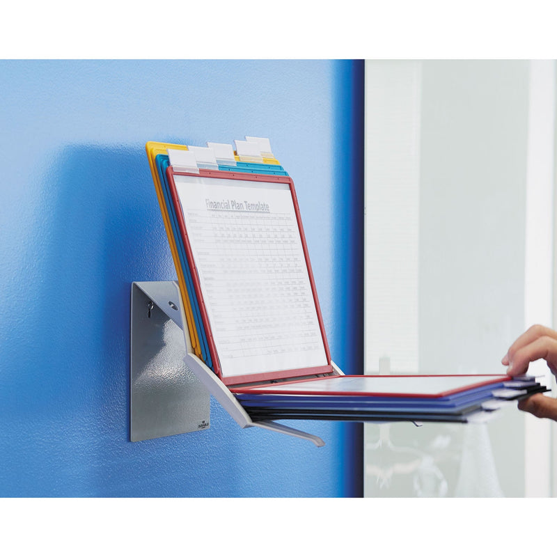 Durable VARIO Pro Desktop Reference System, 10 Panels, Legal, Assorted Borders and Panels