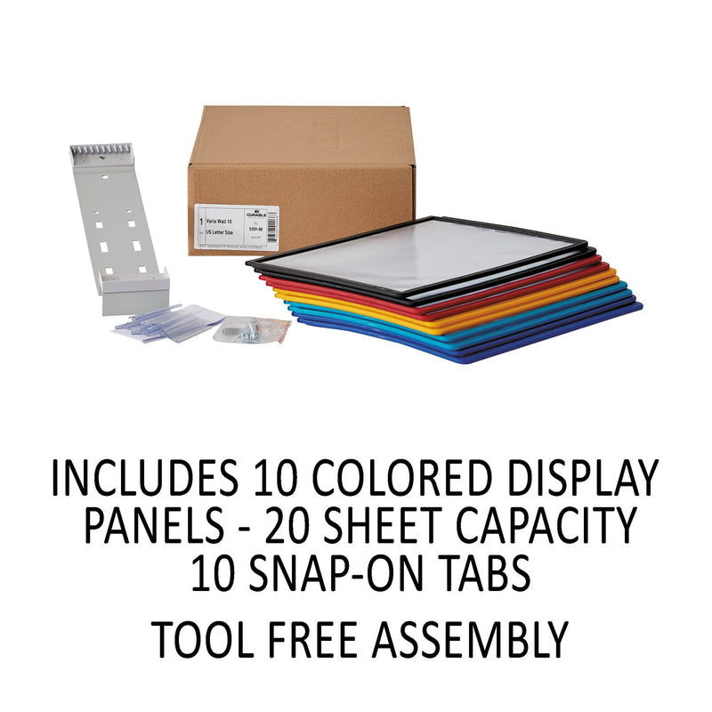 Durable VARIO Wall Reference System, 10 Panels, Assorted Borders and Panels