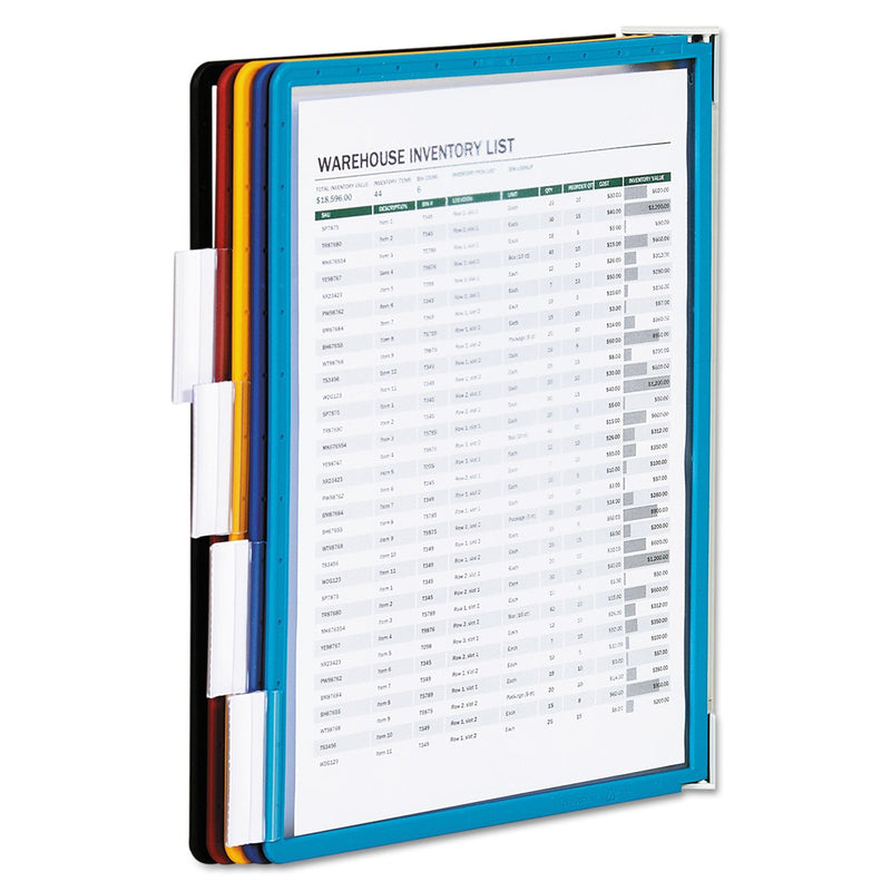 Durable VARIO Wall Reference System, 5 Panels, Letter, Asst. Borders and Panels