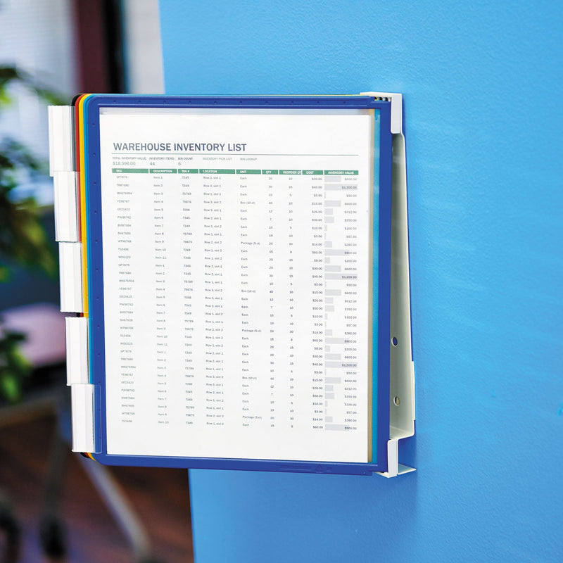 Durable VARIO Wall Reference System, 5 Panels, Letter, Asst. Borders and Panels